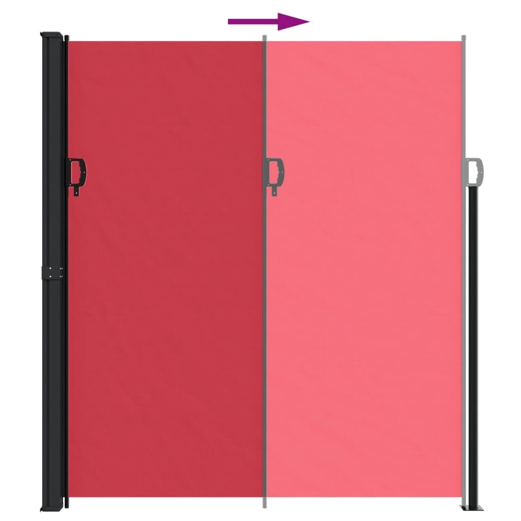 Vidaxl Toldo Lateral Retráctil Rojo 220x600 Cm_4