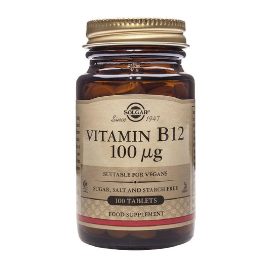 Vitamina B12 100 mcg Solgar 100 Comprimidos