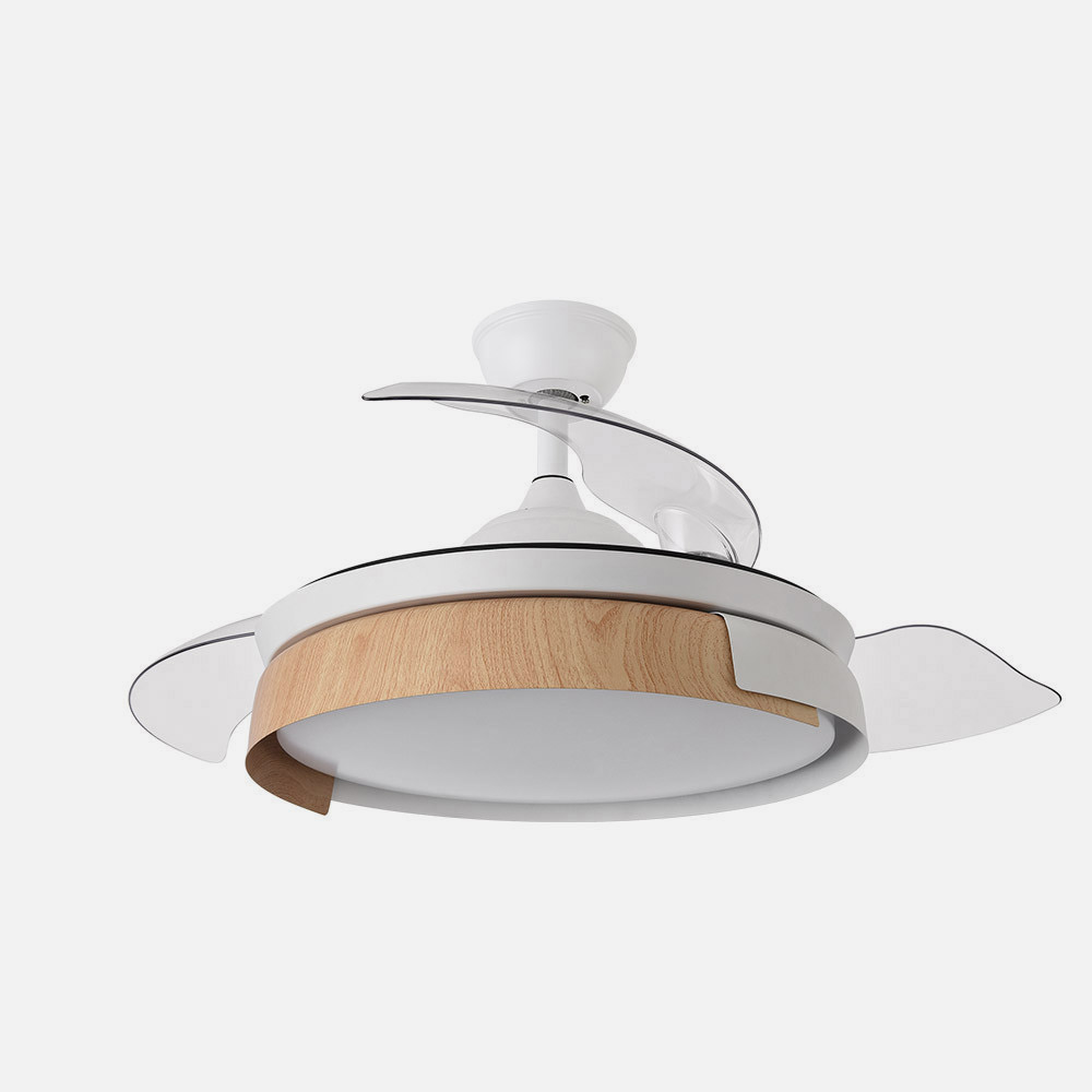 Ventilador Dc Provenza 72w 7200lm Blanco/haya 3asp.desplegables 36/51x50/107d.3col, Remoto, Temporizador, Memoria_3