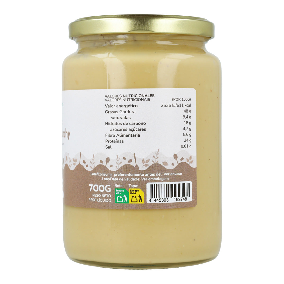 Manteiga de Amendoim Crocante ECO Planeta Huerto 700g