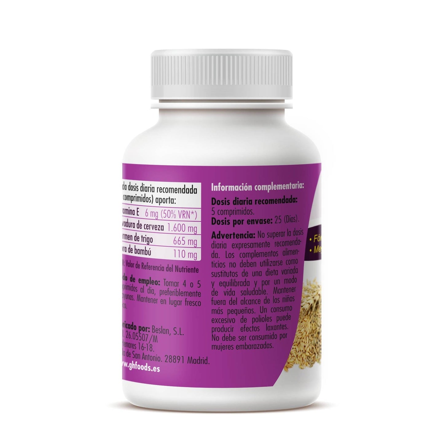 Levedura + Germe 600 mg 125 Comprimidos GHF