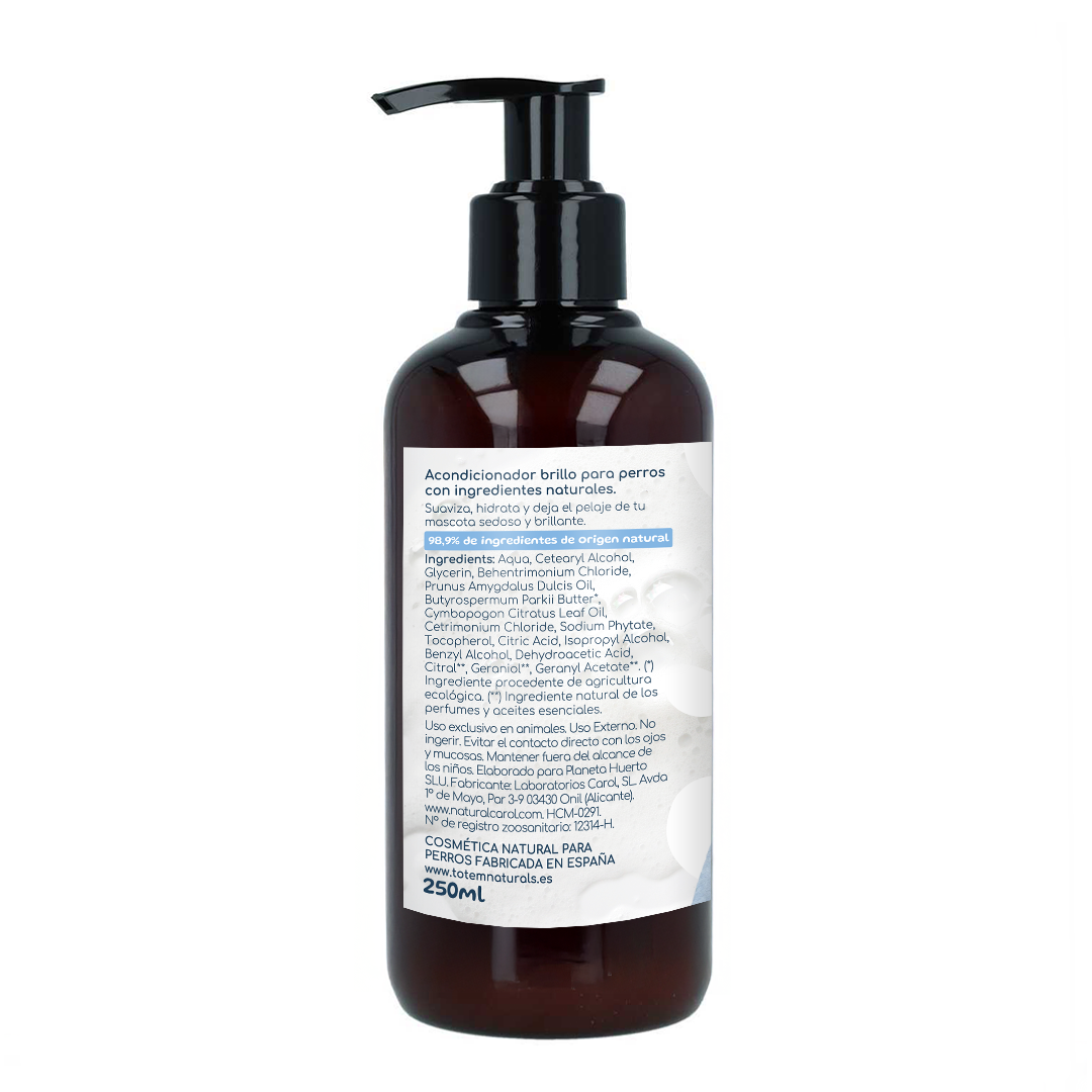 Totem Naturals 250ml Condicionador Natural para Cães, Suavidade e Brilho