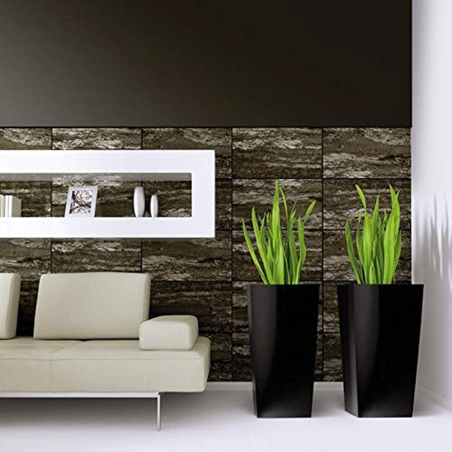 Maceta Alta Urbi 2 Litros, De Plastico, 12,6 X 12,6 X 20 Cm En Color Antracita