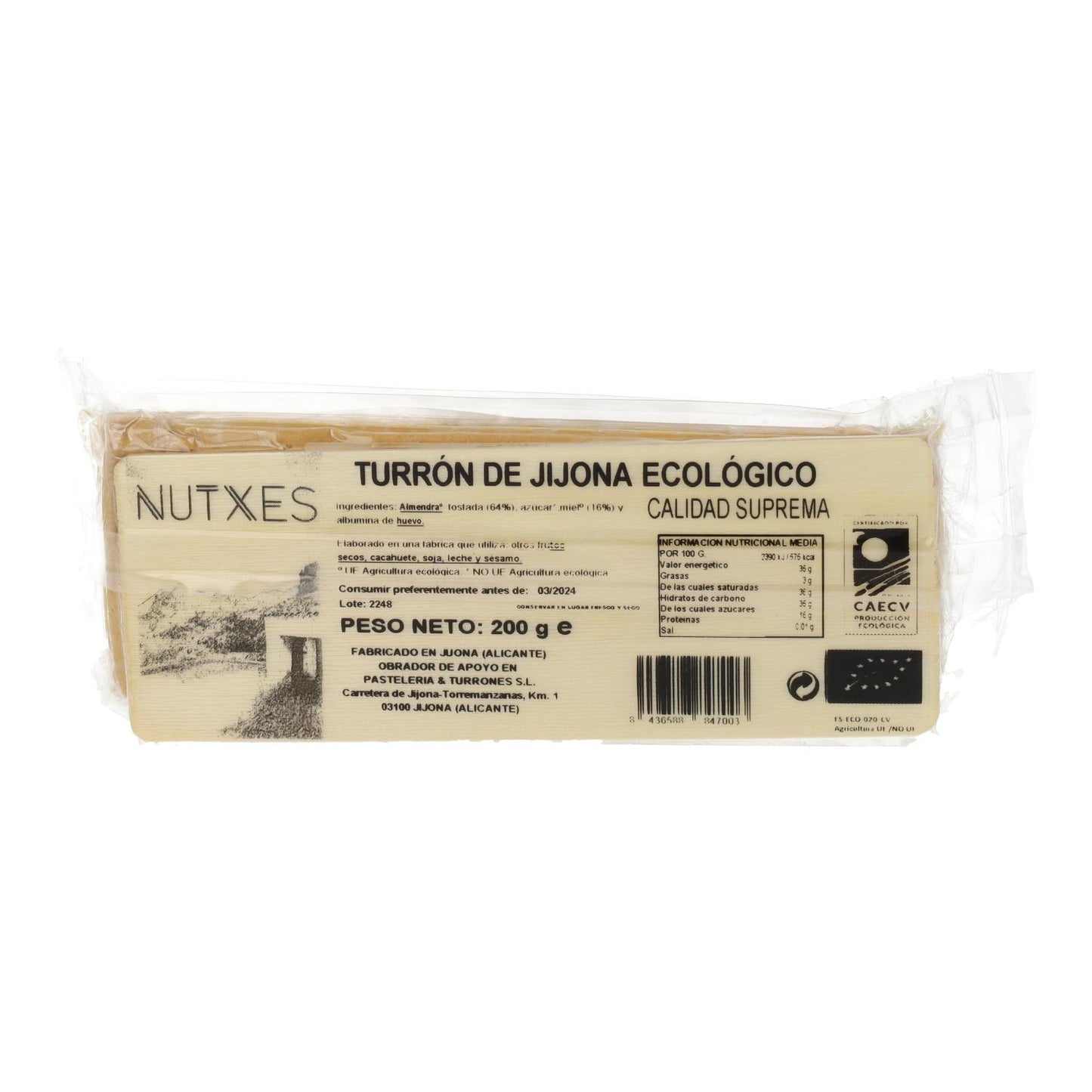 Jijona Nutxes Turrón de Qualidade Suprema 200 g