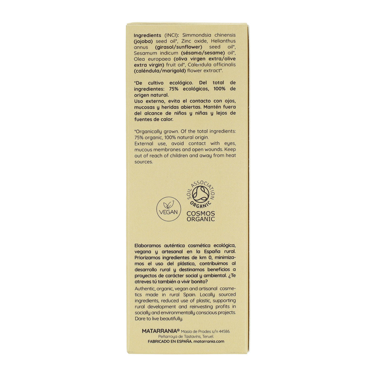 Pack 2x Protector Solar Fluido 30 SPF BIO Matarrania 100 ml