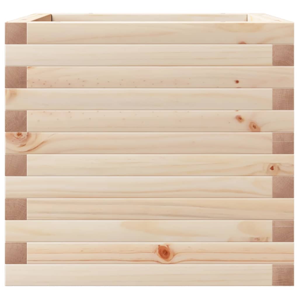 Jardinera De Madera Maciza De Pino 50x50x45,5 Cm_5