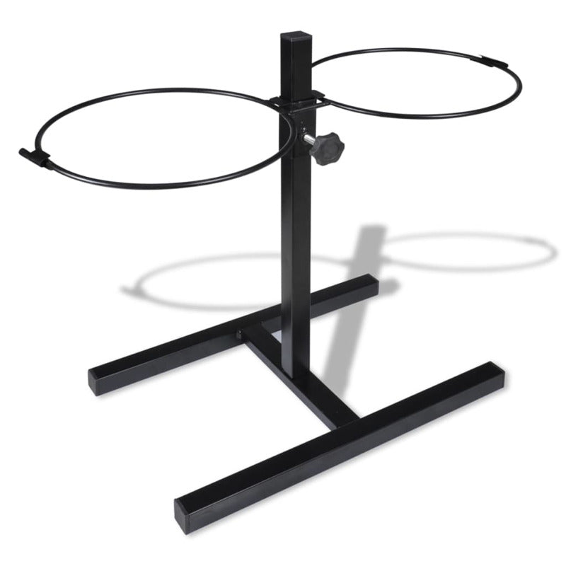 Vidaxl Soporte De Alimentación Ajustable Mascota 2x2.6l Tazón Inoxidable_5