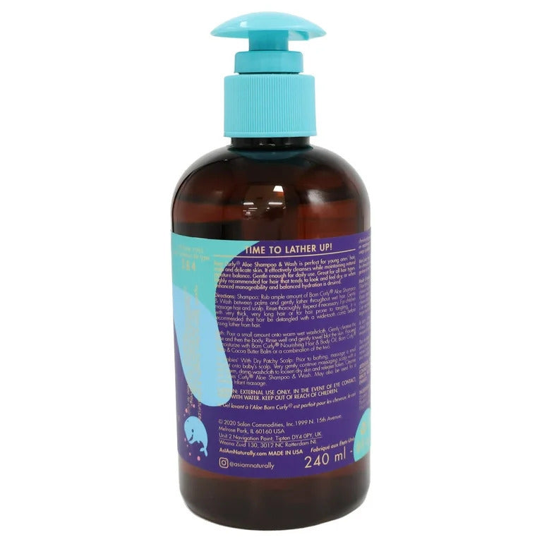 Shampoo Aloe Shampoo & Wash Born Curly As I Am 240ml_1