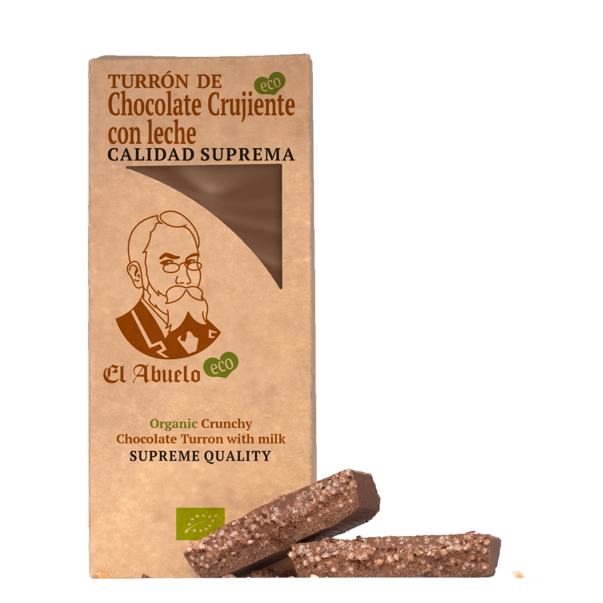 Chocolate Crocante Orgânico Nougat El Abuelo, 200 g