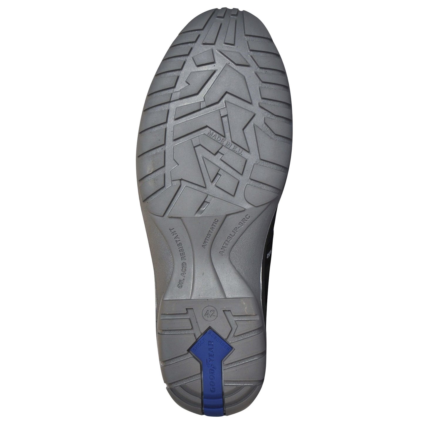 Goodyear Zapatos De Seguridad Piel Serraje Azul Antideslizante Y Protección Composite Talla 38_1