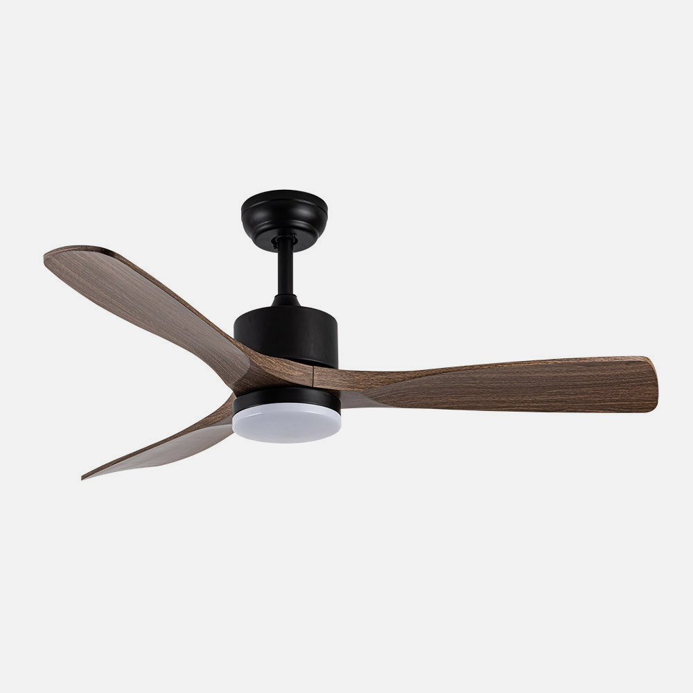 Ventilador Dc Azabache 20w Negro 3asp.roble 6vel 3 Col 40/50x121d 2350lm Remoto,memor,tempo_3