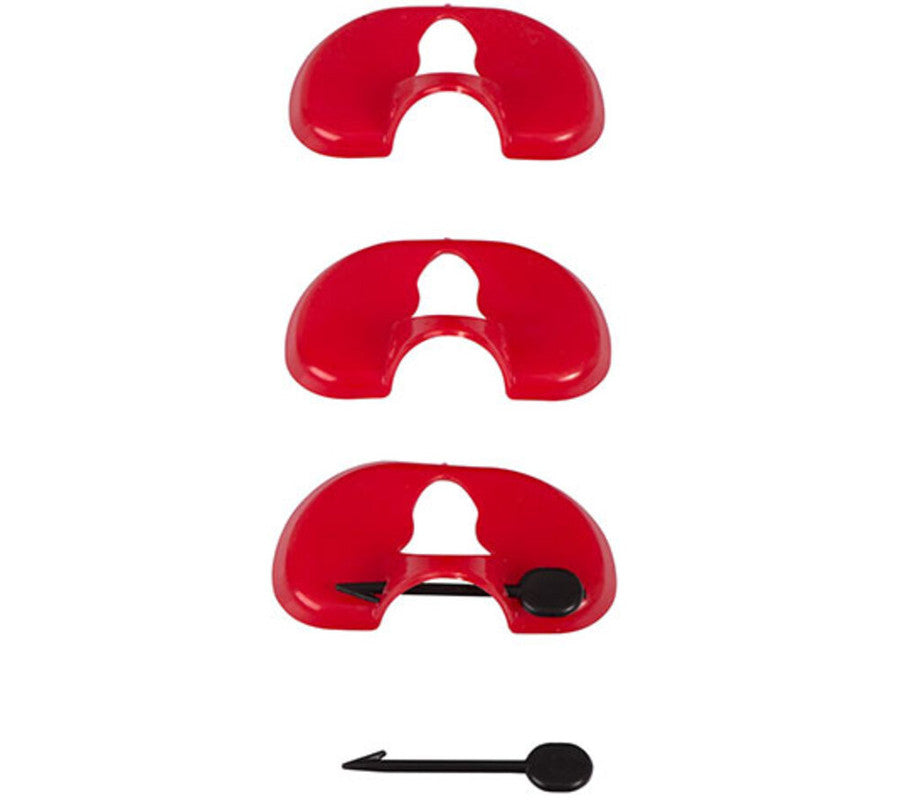 Gafas Antipicaje - Evita El Picaje Y El Canibalismo En Gallinas Y Faisanes (bolsa De 100 Unidades) - Tamaño Grande (37 Mm)_0