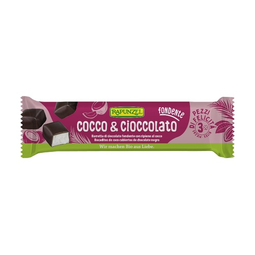 Barra de Coco e Chocolate Negro Rapunzel 50g