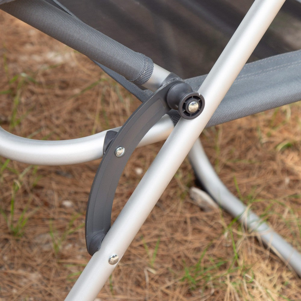 Aktive Silla Plegable Jardín Gris Reclinable 6 Posiciones_5
