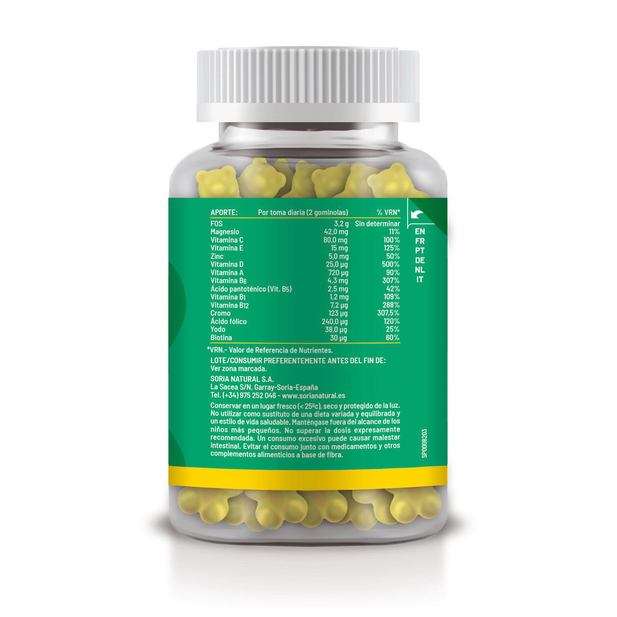 Gomas multivitamínicas, Soria Natural, 60 comprimidos