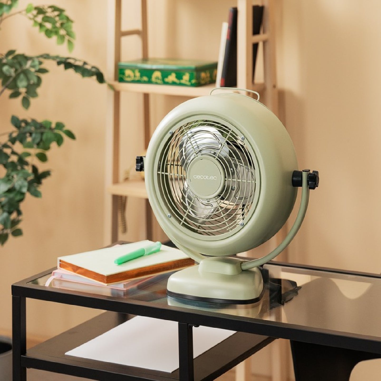 Cecotec Ventilador De Sobremesa Energysilence 800 Retrodesk Green Cecotec_4