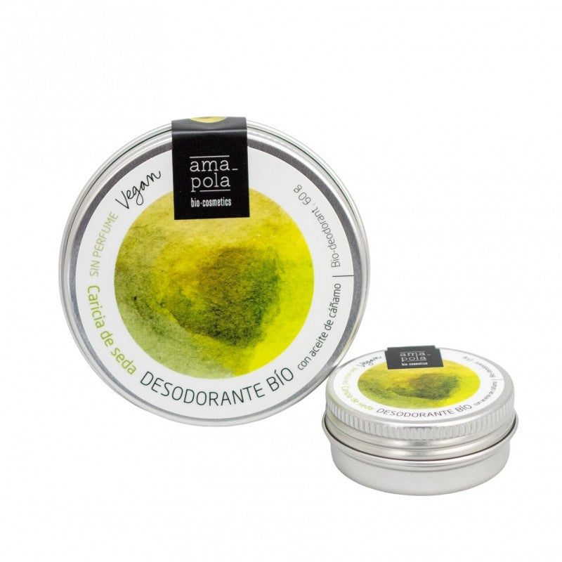 Desodorizante sólido biológico, carícia de seda, papoila, 60 gr