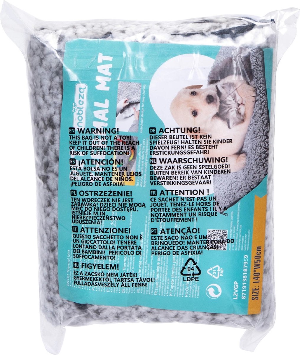 Tapete térmico para animais de estimação 115 x 70 cm Nobleza