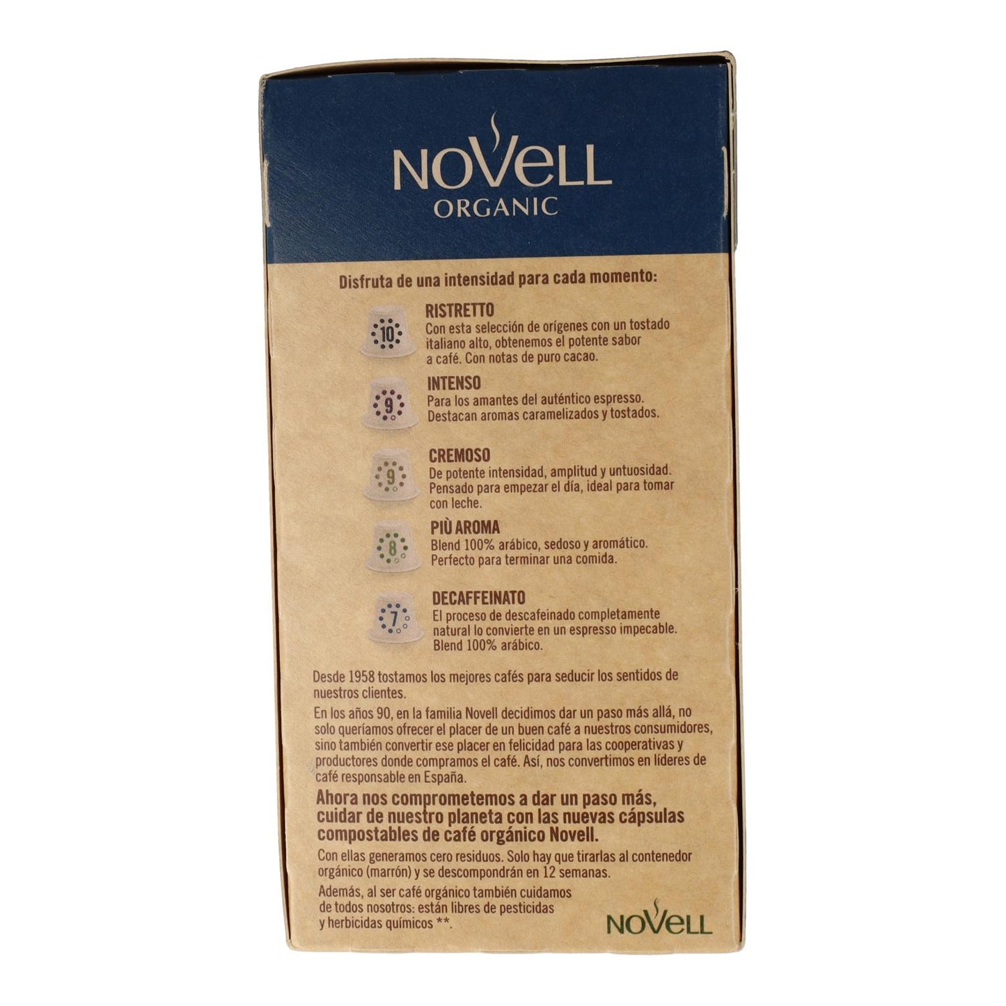 Cápsulas Compostáveis Nespresso Descafeinado 50 cápsulas