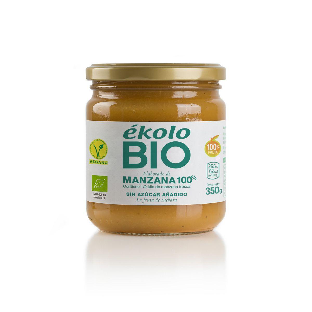 Feito com maçãs 100% sem açúcar BIO Ékolo 350 g