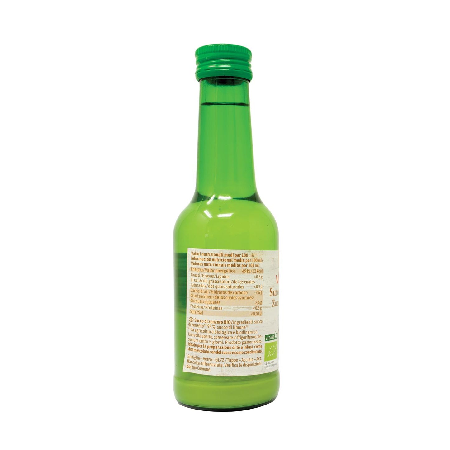 Sumo de gengibre biológico Demeter Voelkel 200 ml
