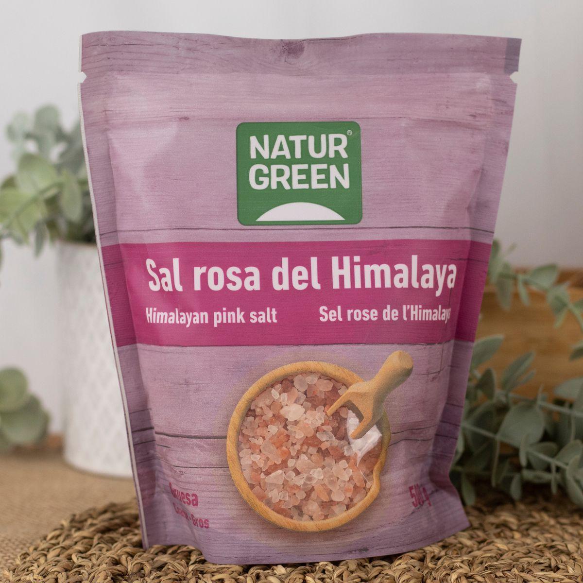 Sal rosa grosso do Himalaia Naturgreen 500 g