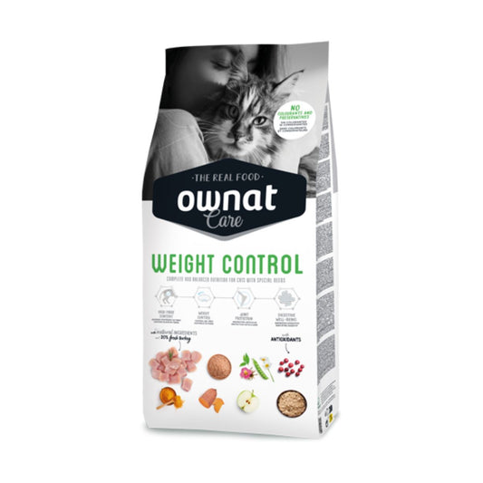 Ração Ownat Care Weight Control para gatos 3 kg