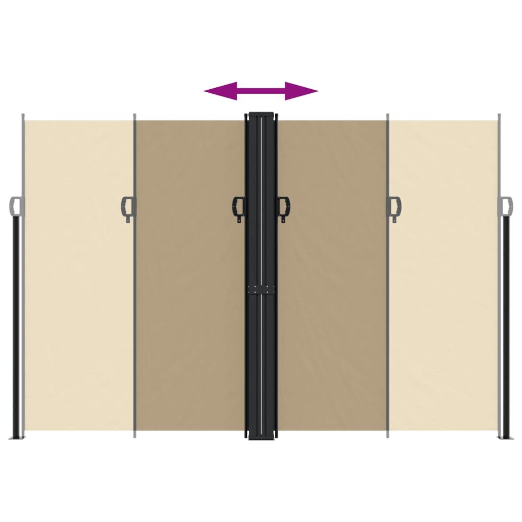 Vidaxl Toldo Lateral Retráctil Beige 220x600 Cm_4