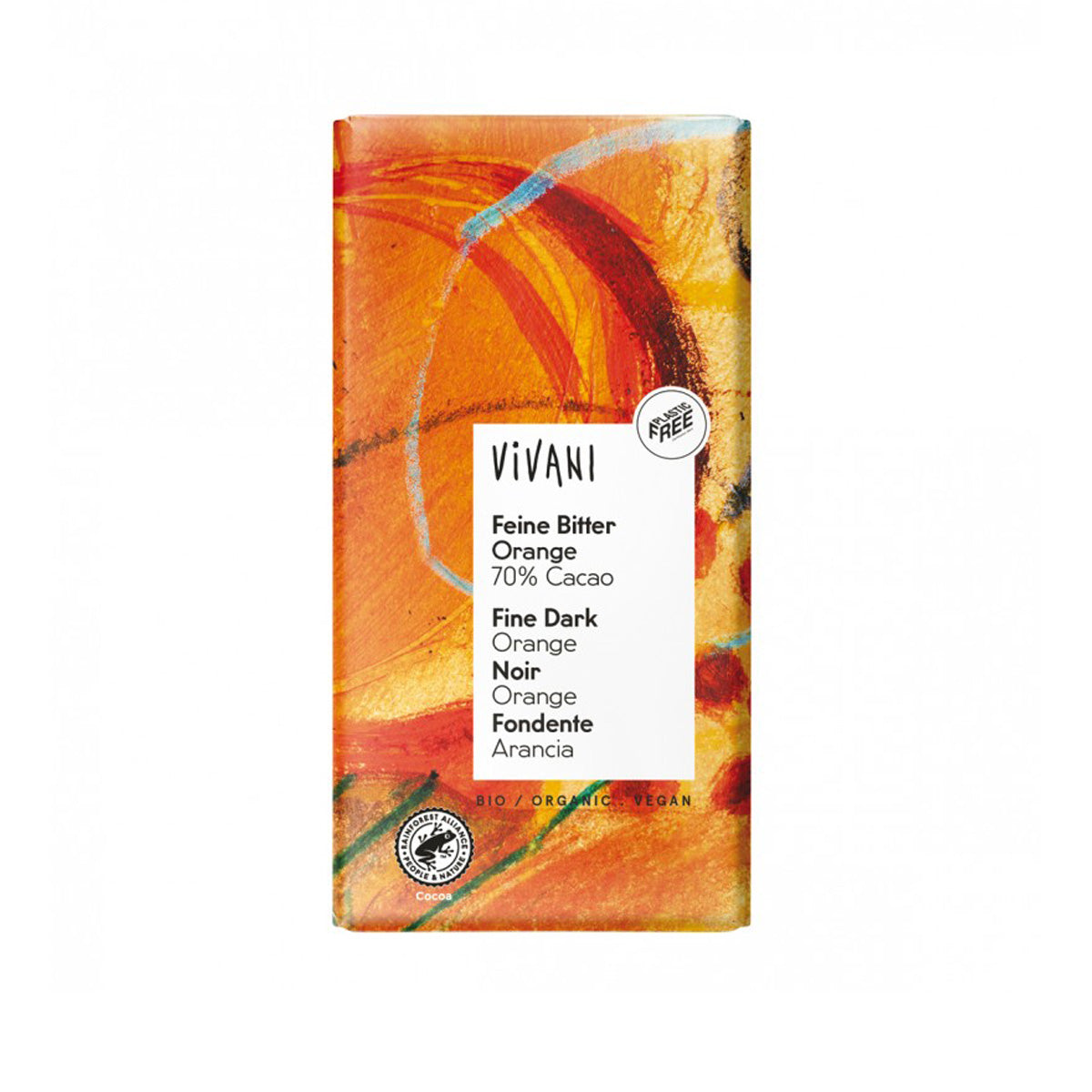 Chocolate Negro 70% com Laranja BIO 80g