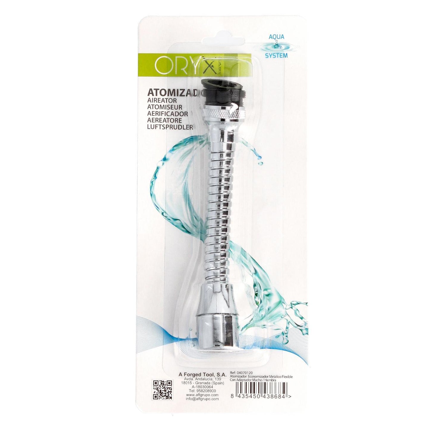 Atomizador Economizador Metalico Flexible Con Adaptador Macho / Hembra_3