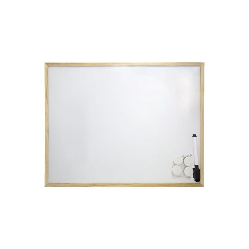 Pizarra Magnetica Blanca 30x40 Cm. Con Rotulador Y 4 Imánes_1