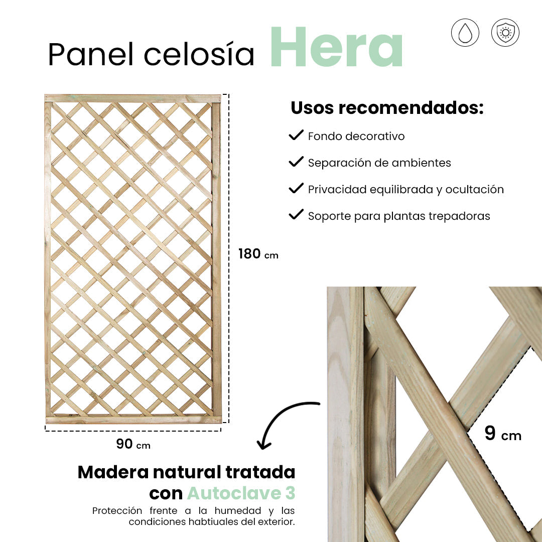 Panel Celosia Recto 90x180 Cm Nortene_5