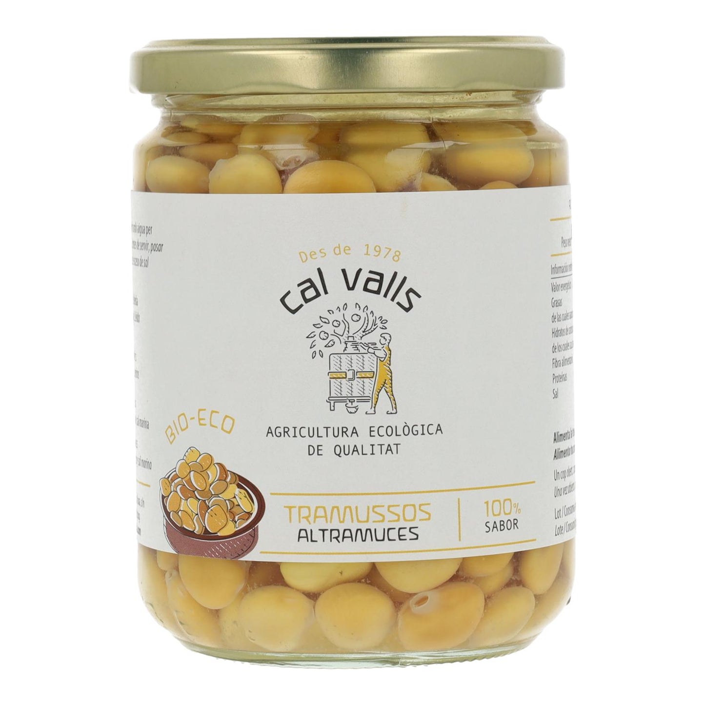Tremoços naturais ECO Cal Valls 270 g
