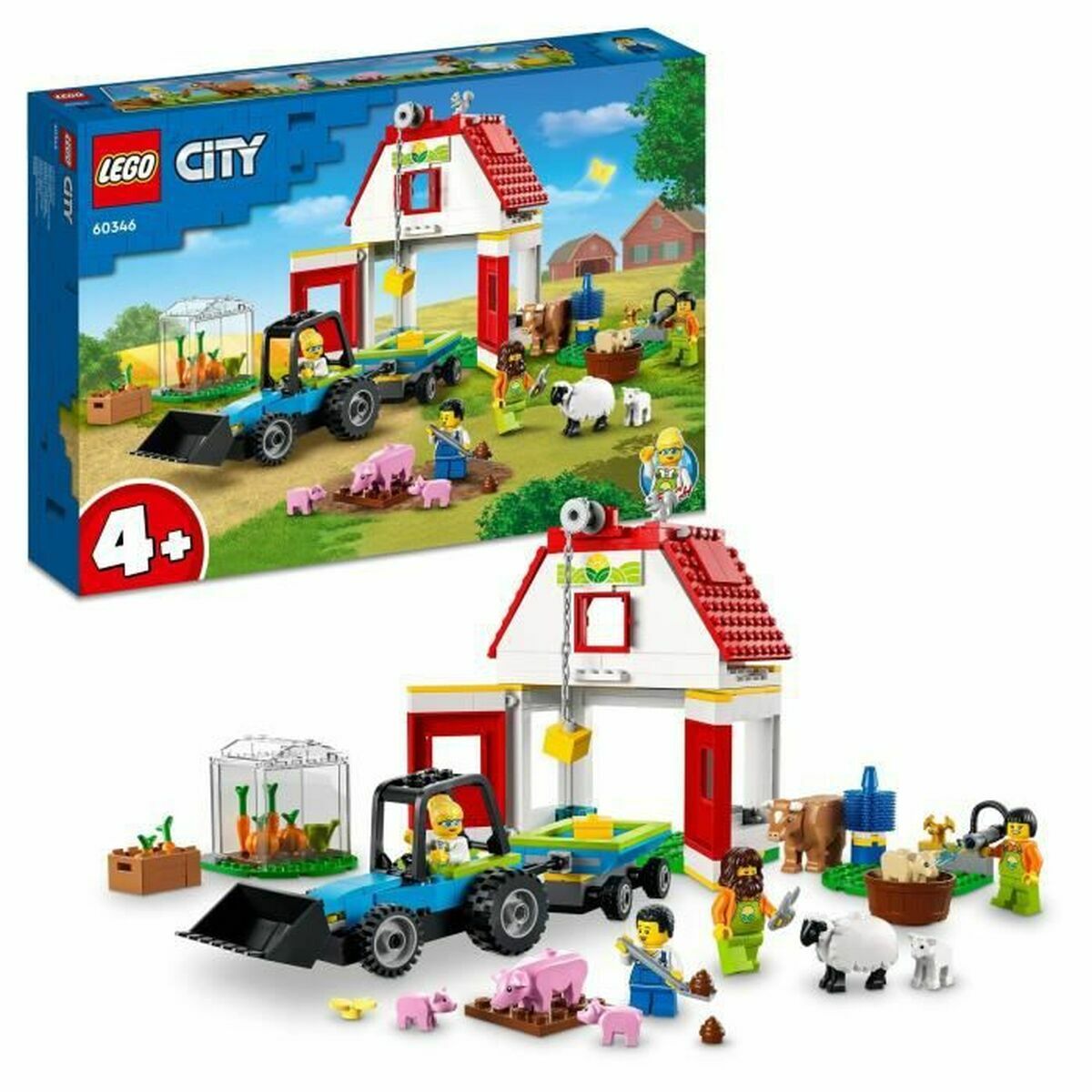 Playset Lego City 60346 Granero Y Animales De Granja_0
