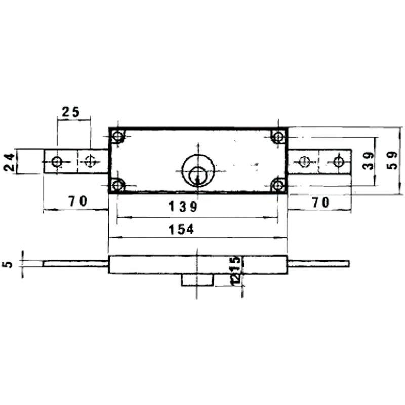 Cerradura Lince 5511         Bicromatada