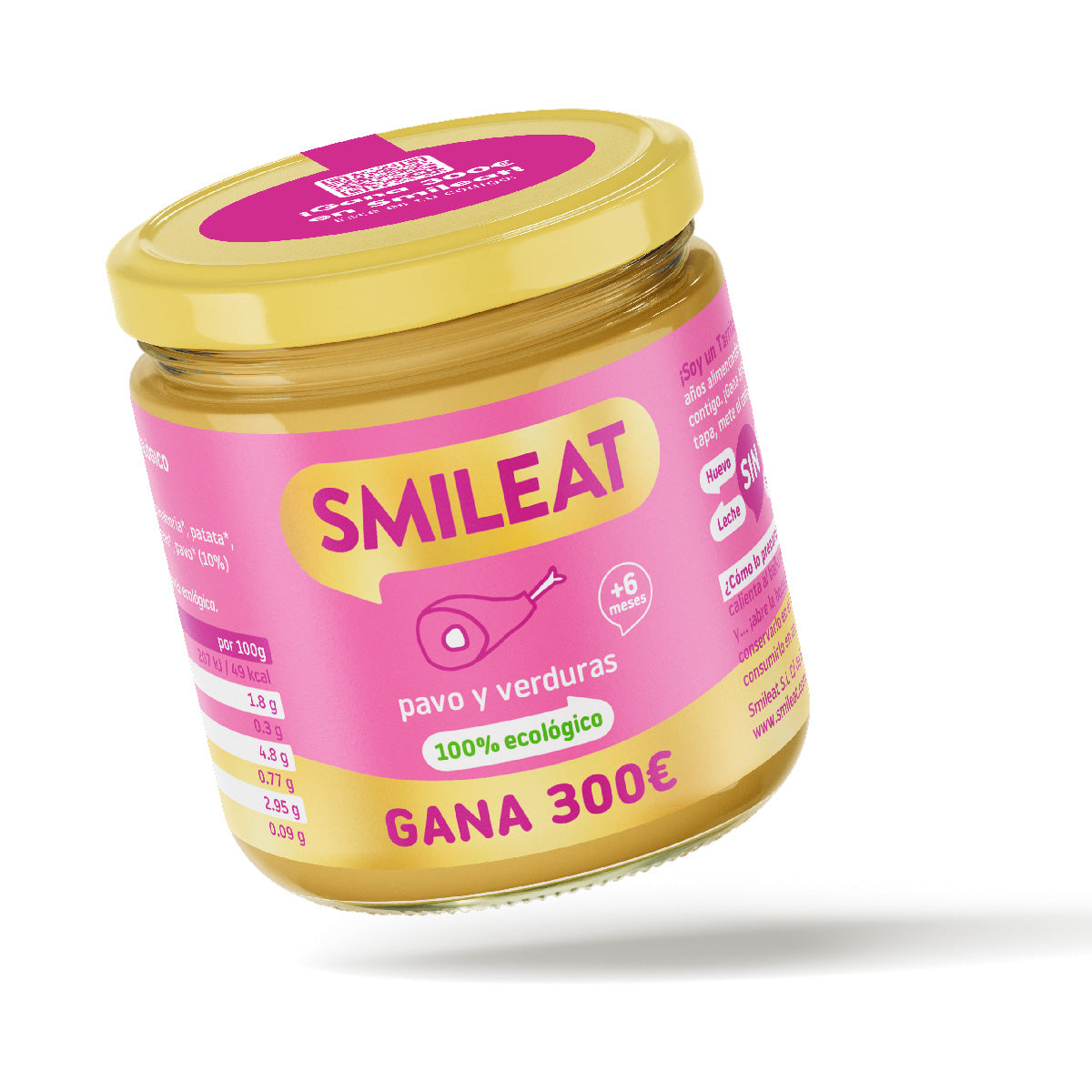 PROMOÇÃO 3x Smileat Peru Biológico e Vegetais em Pote +6 meses 230g