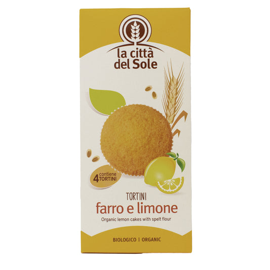 Bolo de Espelta com Limão La Città del Sole 4 unidades 45g