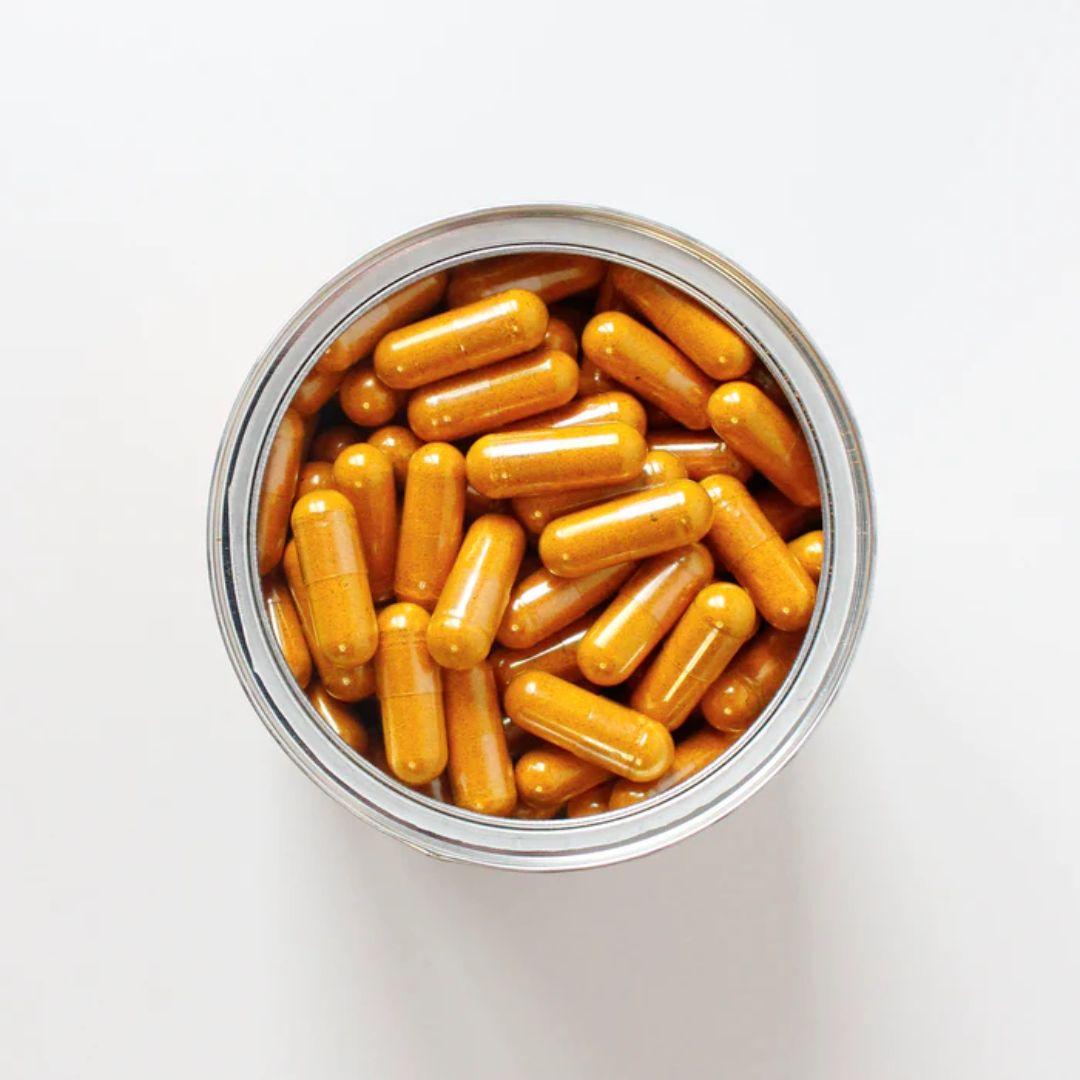 Cúrcuma biológica com gengibre, pimenta preta e probióticos, 250 cápsulas. Aldous Bio