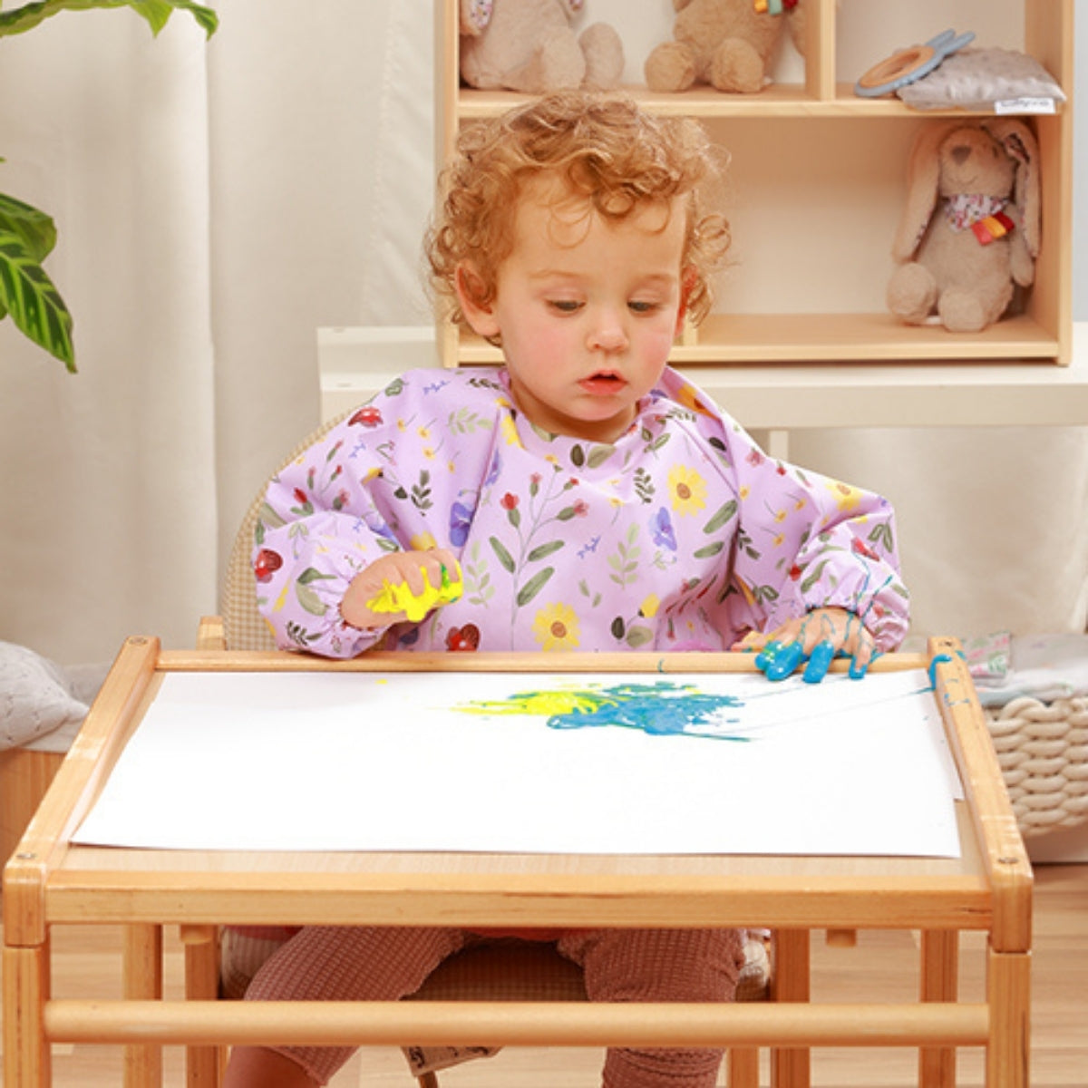 Babyono Babero Baby Con Mangas 6m-2a | Protección Total En Cada Comida Y Juego_4