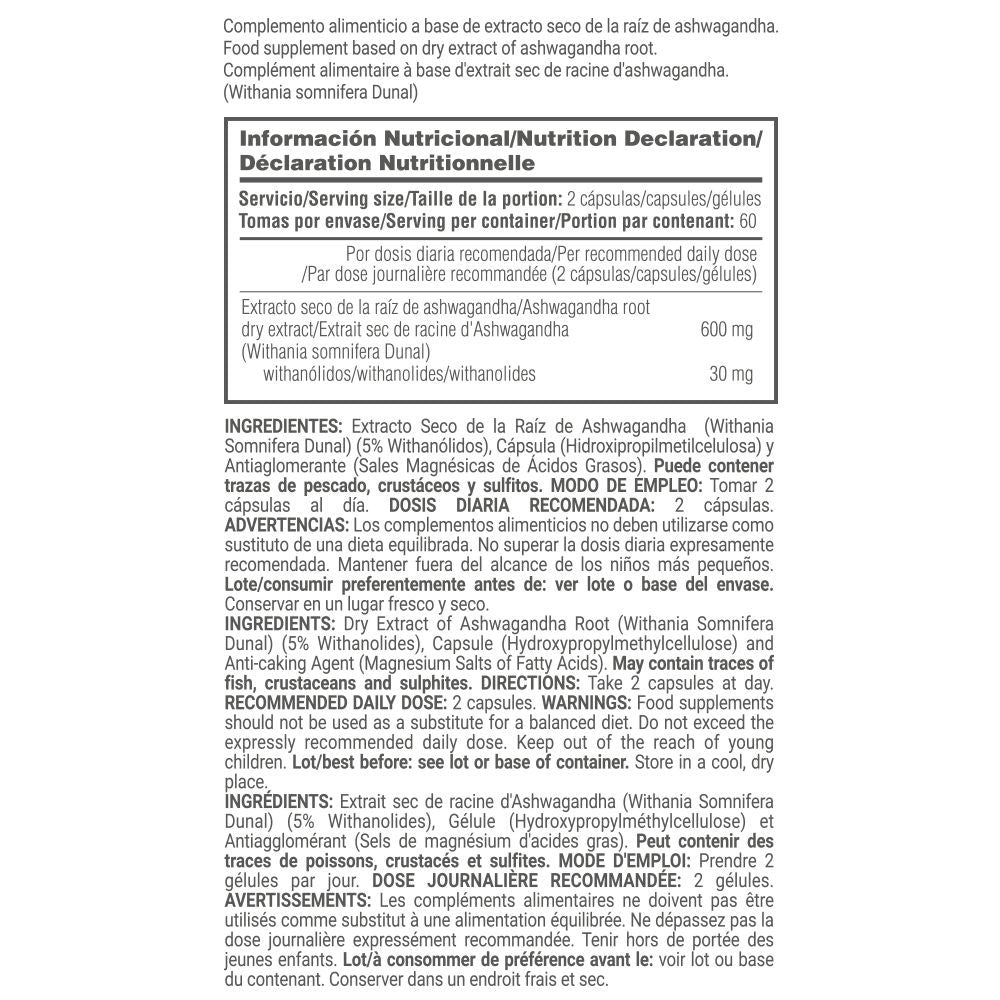 Ashwagandha Ksm-66® 600 Mg - 120 Cápsulas Vegetales - Reduce La Fatiga - Masmusculo_5