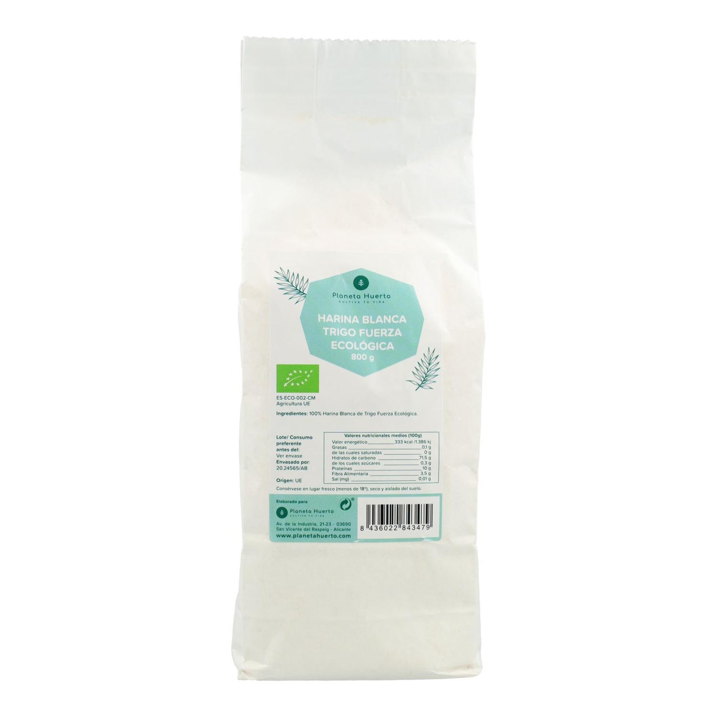 Farinha de Trigo Forte Eco Planeta Huerto 800 g