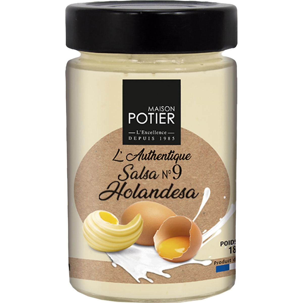 Molho holandês nº 9 Frasco de vidro Maison Potier 180 grs