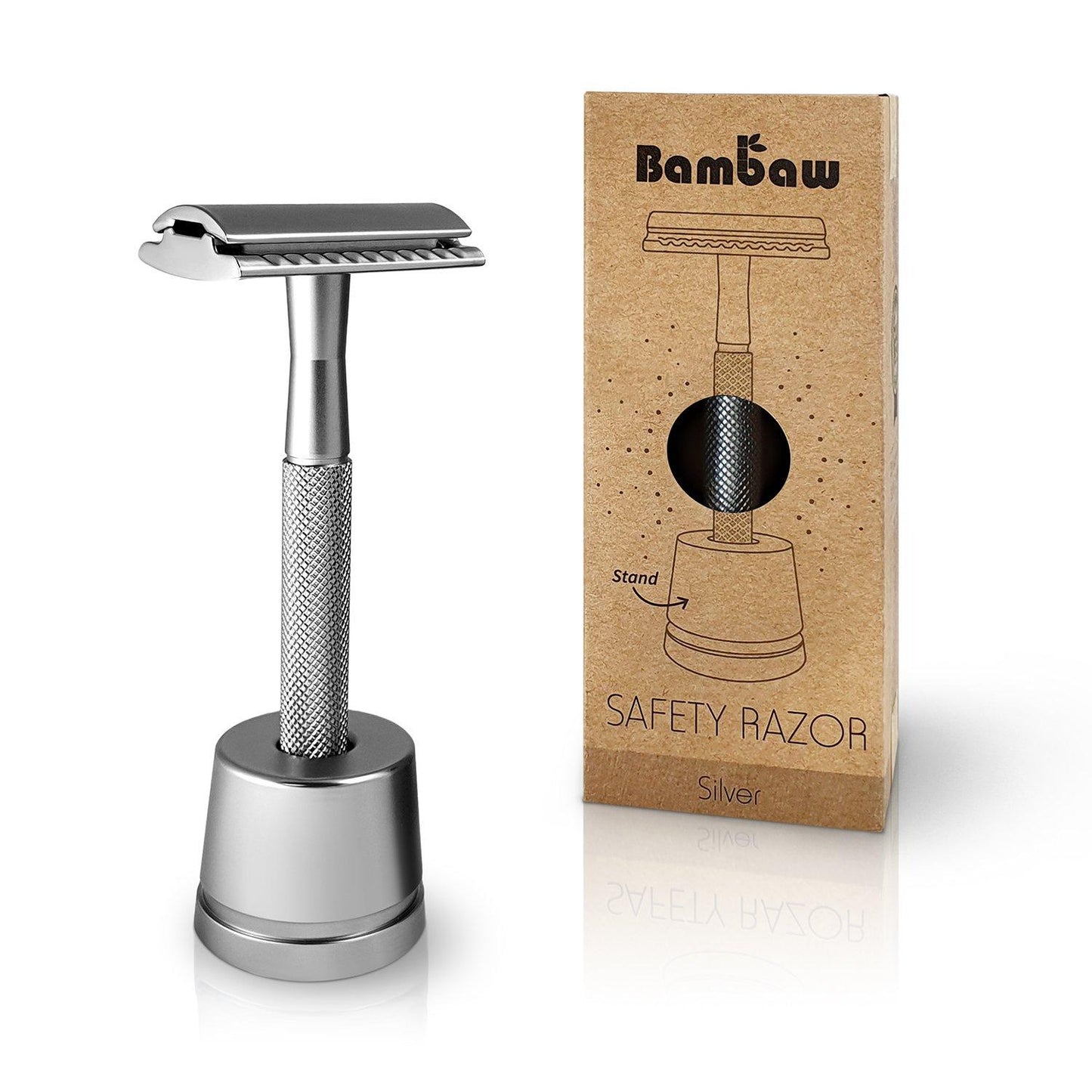Navalha de metal Bambaw com suporte