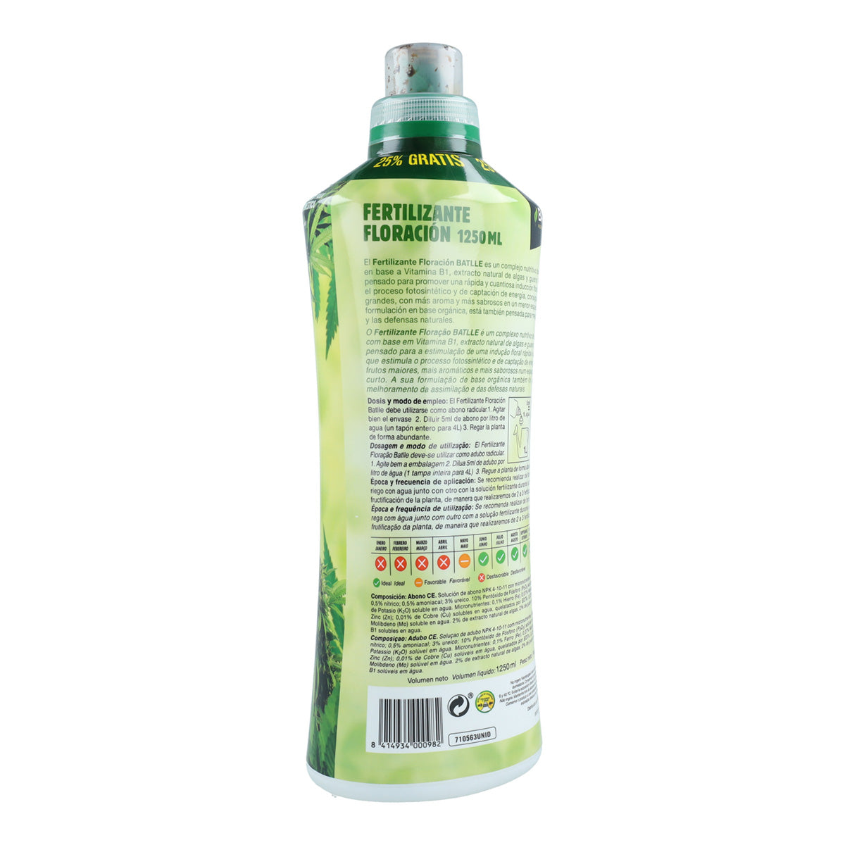 Fertilizante Líquido Ecoyerba Flowering Batlle 1250 ml