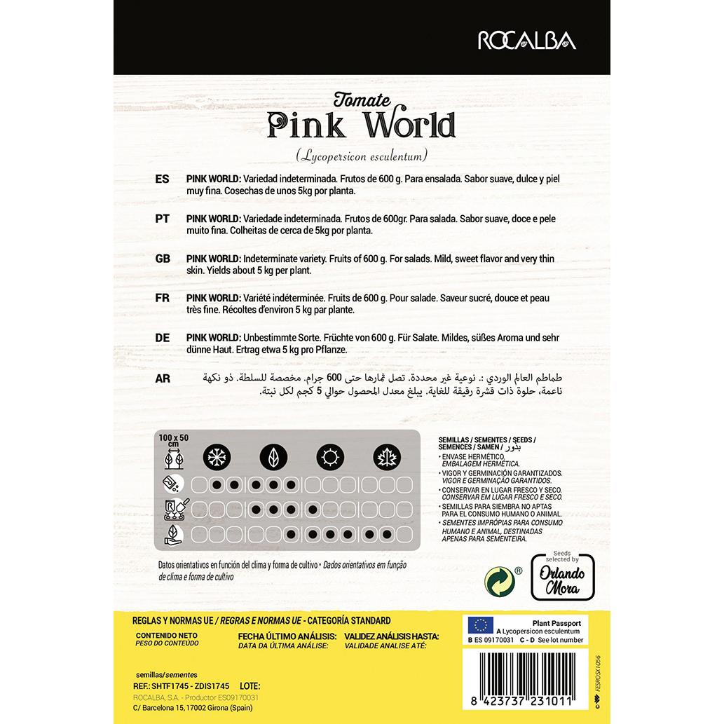 Sementes de tomate Pink World Collection