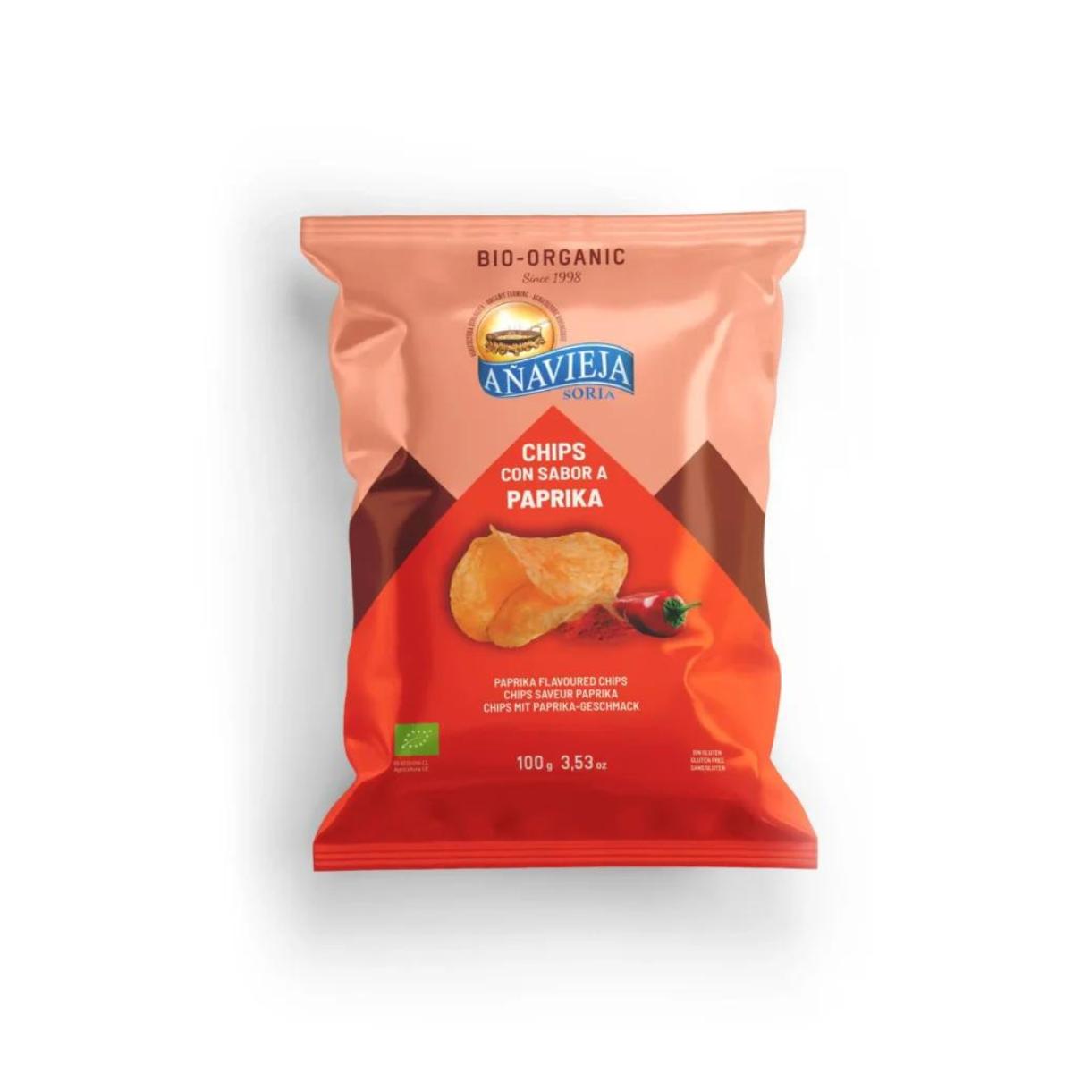 Batata Chips Añavieja Sabor Paprika Biológica 100g