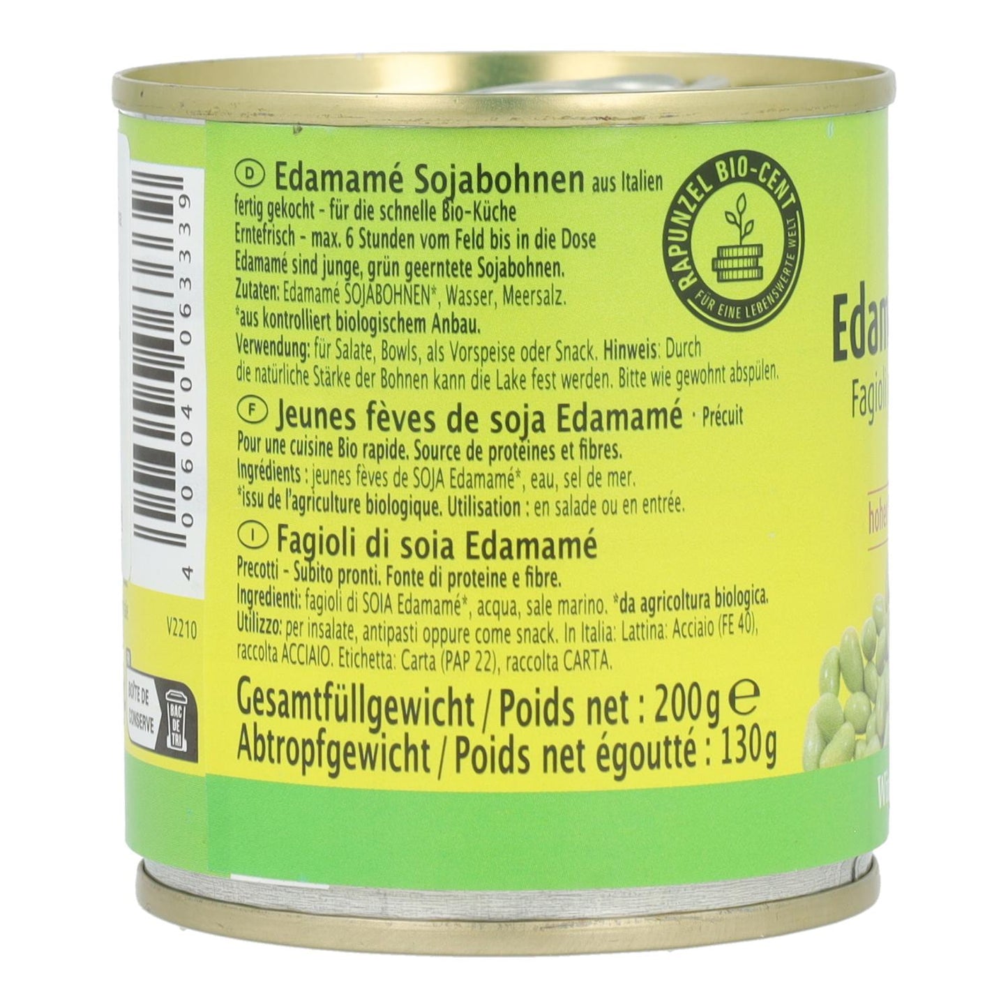 Rapunzel Edamame Soja, 200 g