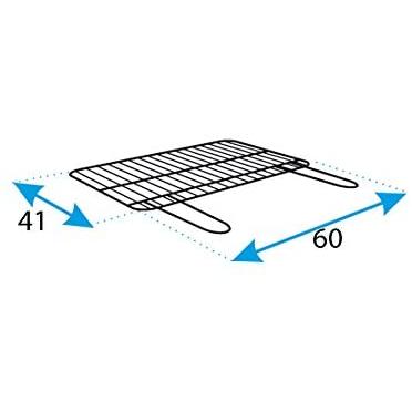 Churrasqueira quadrada com suporte para paella e grelha galvanizada da Imex El Zorro