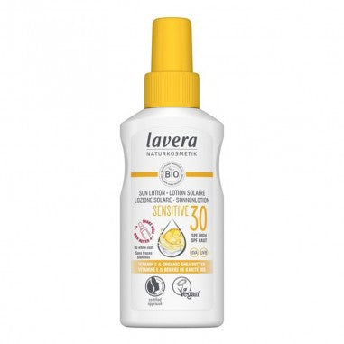 Spray Solar Sensível Spf30 Lavera Aloé Vera BIO e Vitamina E 100 ml
