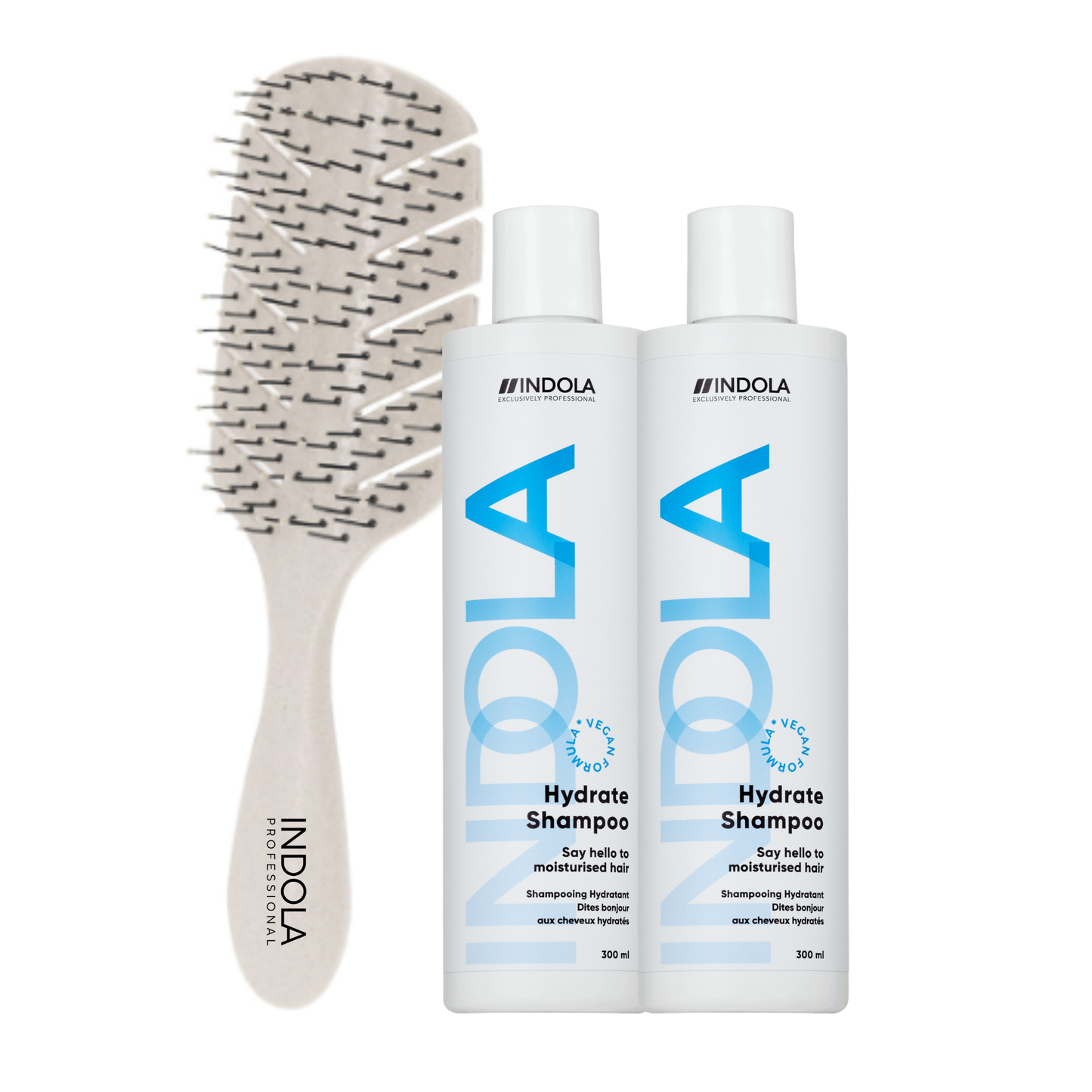 Indola Champú Hidratante Pack 2 X 300 Ml + Peine Regalo | Hidratación_0